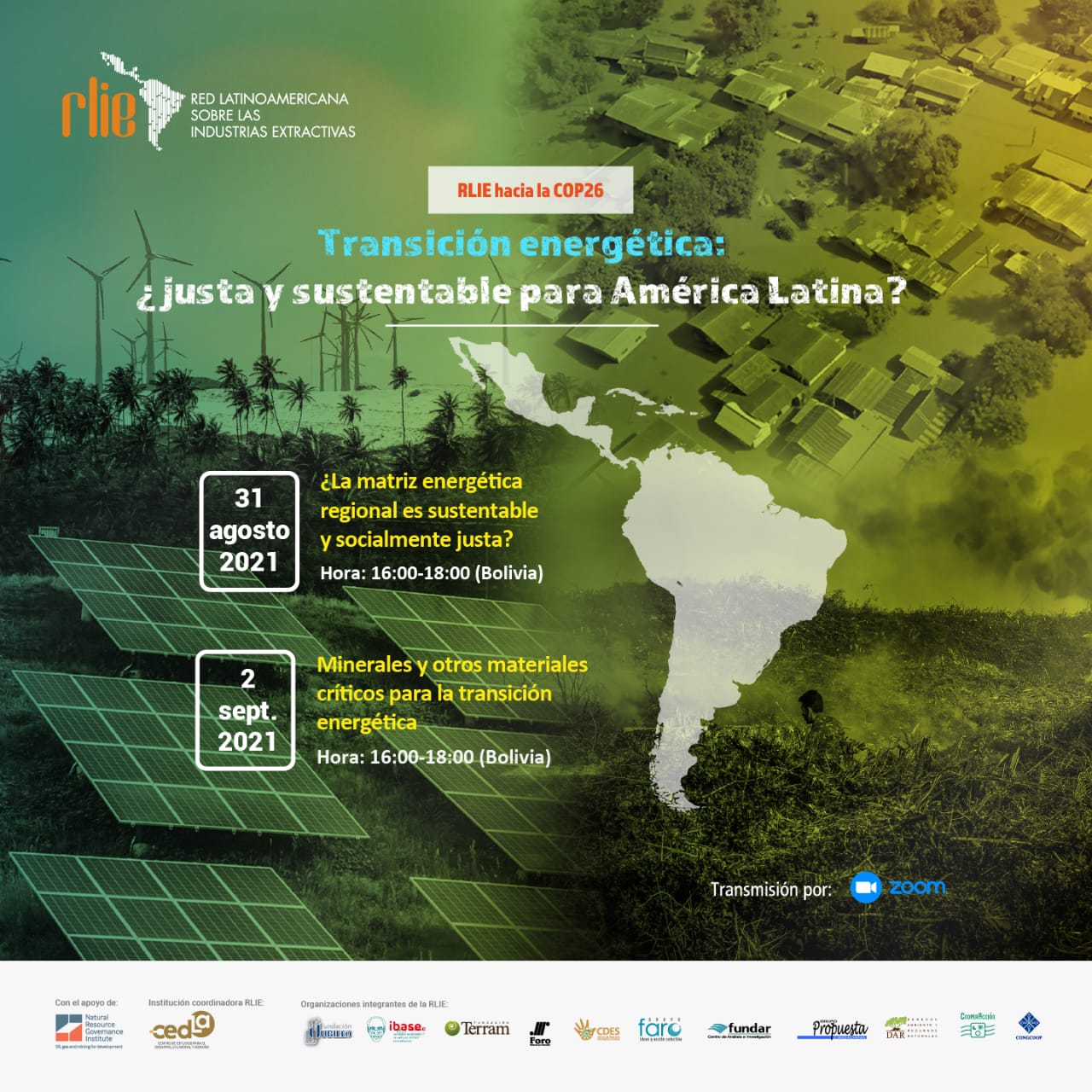 Ciclo de webinarios: Transición energética: ¿justa y sustentable para América Latina?