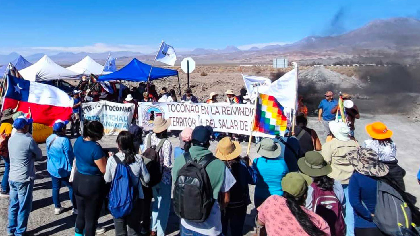 Se cae acuerdo con ministra de Minería y comunidades indígenas mantienen el bloqueo del Salar de Atacama