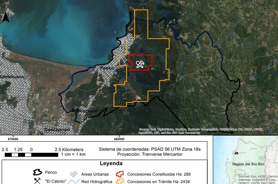 Lucha de Penco por las tierras raras: Minera rechazada cinco veces presenta sexto trámite